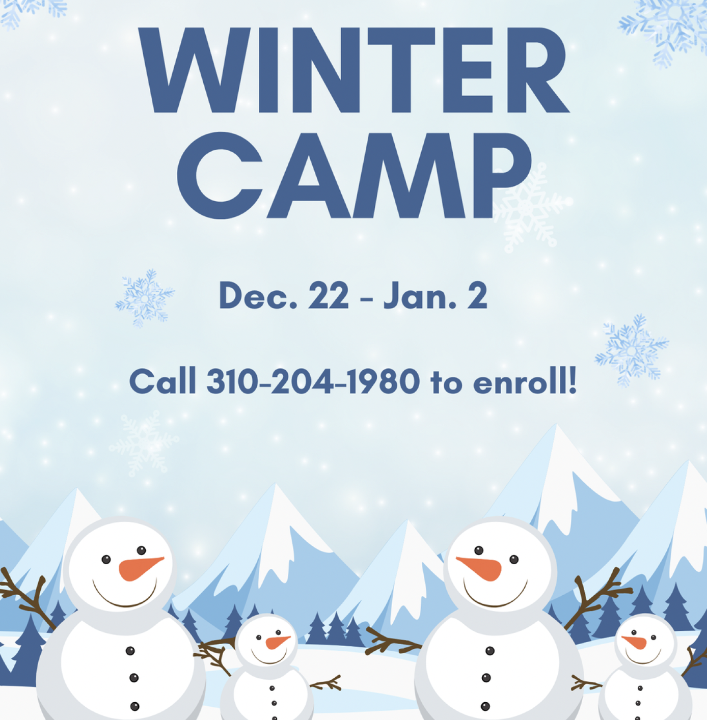 Winter Camp 2024–2025 at LA Gymnastics